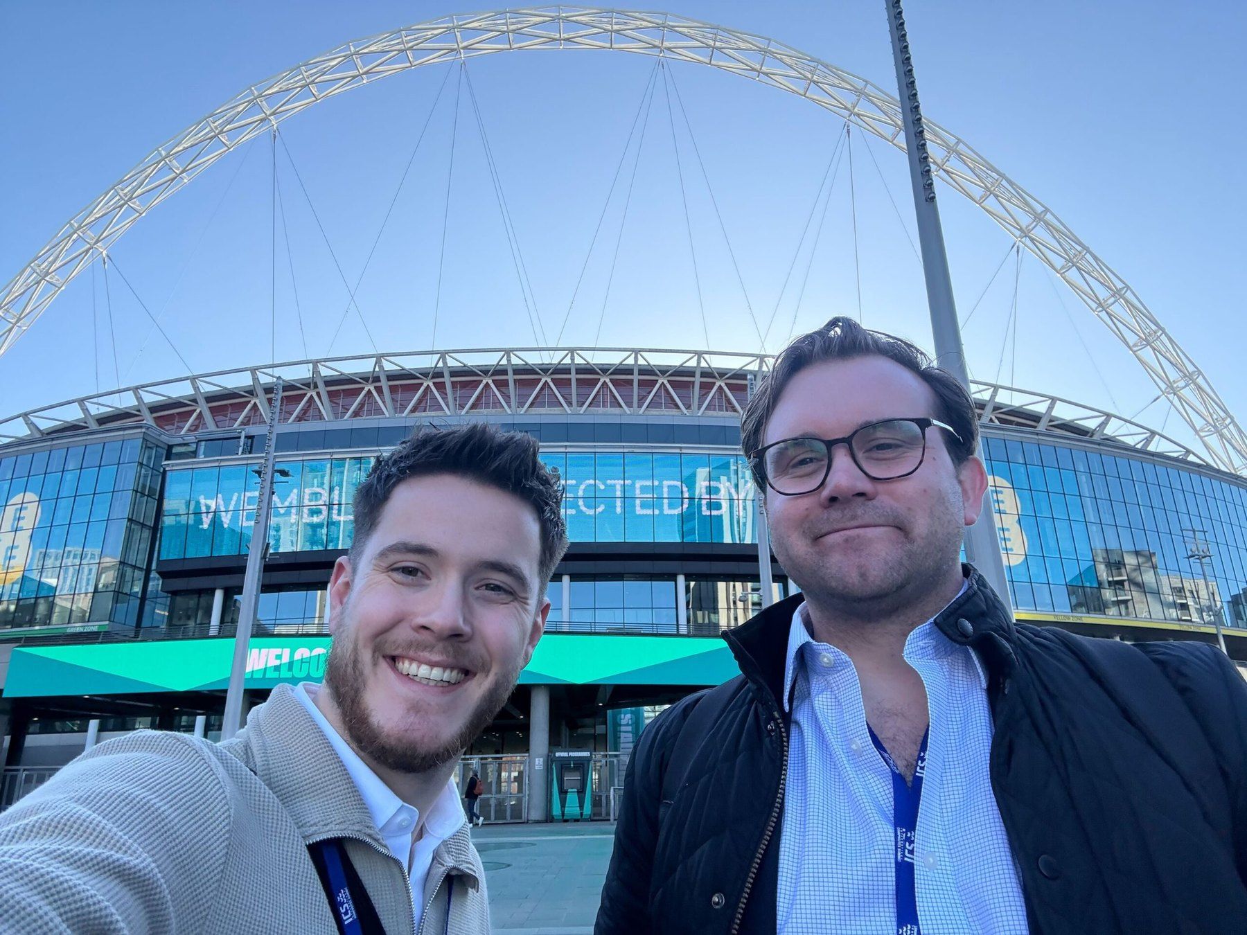 The Plyable team outside Wembley Stadium for the International Composites Summit