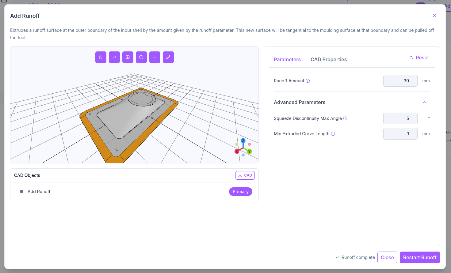 Auto Mould every step fully configurable